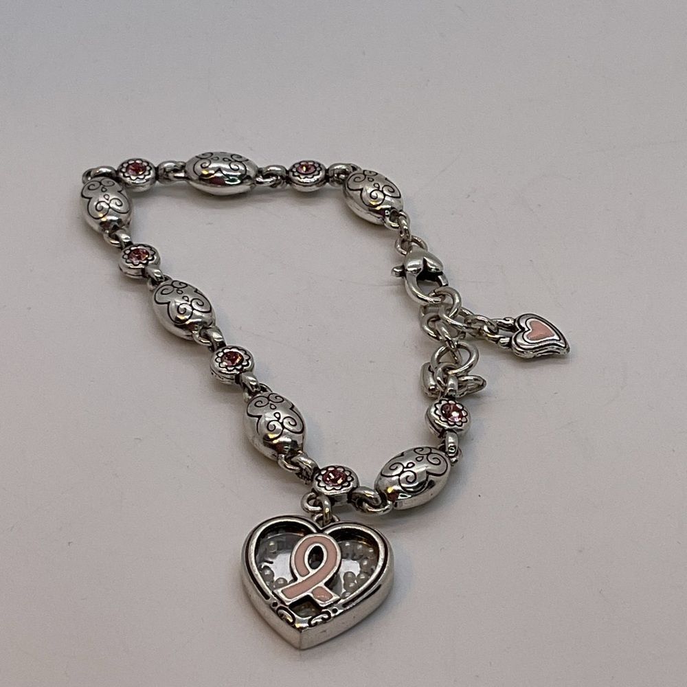 Brighton Power of Pink Legacy Heart Charm Bracelet - Picture 2 of 6